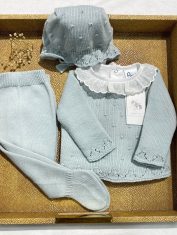 Conj. Camisola, calça e touca menta. Conj. Camisola, calça e touca menta.
