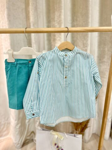 Camisa Doce De Coco verde água