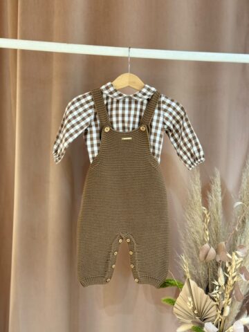 Conjunto camisa e jardineira Pangasa Baby