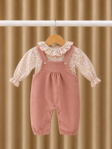 Conjunto camisa e jardineira Babi